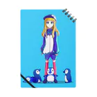 MARKET 310 / SUZURI支店のペンギンとペンギンコスの女の子　ノート Notebook