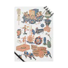 浮世絵ショップ のどぐろ　UKIYOE SHOP NODOGUROの新板車つくし/ New board, full of cars Notebook