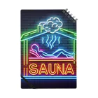 N SAUNA LOGOのネオン風サウナロゴ2 ノート