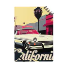 めそぽのカリフォルニアの白い車 Notebook