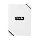 おもしろいTシャツ屋さんのsimple　シンプル Notebook