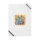 IKA_0120のカラフルな猫 Notebook