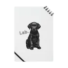 Labradorの黒Lab.グッズ ノート