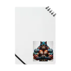 muscle_laboのrainbow wolf strong Notebook