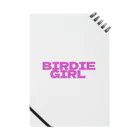 BIRDIE_GIRLのバーディーガールロゴ Notebook