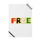 かもねぎショップのfreepalestine 『FREE』 Notebook