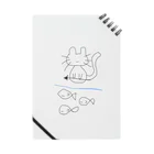 彼氏のイラストのわしの彼氏の描いた｢狩りする猫｣みてくれよ Notebook