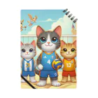 【volleyball online】の猫好きのみなさん必見！愛らしい猫のバレーボールグッズ Notebook