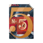 パブリックドメインさんのチャールズ・デムス charles demuth No5 金のNo.5 ノート