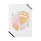 DODOMEKIのアイスクリームキャット Notebook