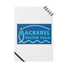 MACKEREL WATER POLOのMACKEREL（ブルーボックス）片面プリント ノート