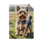 Animal Illustration shopのヨークシャー・テリア　Yorkshire Terrier　水彩画風 ノート