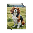 Animal Illustration shopのキャバリア・キング・チャールズ・スパニエル　Cavalier King Charles Spaniel　水彩画風 Notebook