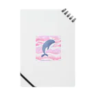 h-maedaのキュートなクジラのイラスト ノート