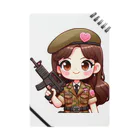 WakuWakustoreのarmy girl Notebook