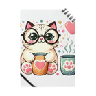 にこにこ雑貨店のかわいい猫柄イラスト Notebook