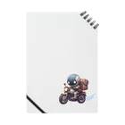 kazu_gのロボットバイク便(濃色用) Notebook