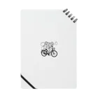 二宮大輔の自転車ロゴ　ガールズ Notebook