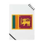 お絵かき屋さんのスリランカの国旗 ノート