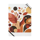 抽象画の世界の秋の落ち葉の抽象画 Notebook