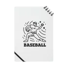 nndesignのBASEBALL LEFT PITCHER Notebook