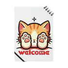 kk-welcomeの肉球で目隠し猫ちゃん Notebook