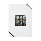 kokin0のバスの中で座る犬 dog sitting on the bus Notebook