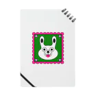 rocoのWHITE BUNNY 002 square Notebook