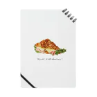 きょうりゅう はっくつ せんたーのcroissant  sandwich Notebook