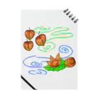 Lily bird（リリーバード）のホオズキ 水紋背景（和柄） ノート