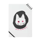 mya-mya=MIYA JUNKO's shop 02のodd-eyed cat Notebook