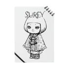 SUREYのポンチョを着た女の子 Notebook