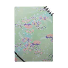 アリスの扇と花の和柄 Notebook