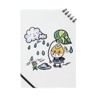 nuppuのTsubomiちゃん　雨も大好きシリーズ　W Notebook