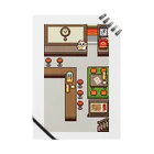 potato_barrelのドット絵　レトロ店内 Notebook