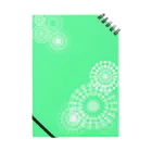 zucchyのgreen swirls Notebook