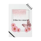 SHOPariのI like too muchケース（PINKver） ノート