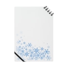 きらきら水彩のふわふわ雪の結晶 Notebook