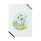 2gawaの猫さんto野花2　save the earth Notebook