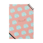 どんどんキッズ*デザインroomのオムツパレード ピンク Notebook