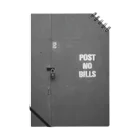 捨身部／SyasinbuのPOST NO BILLS (モノクロ) Notebook