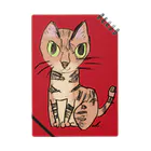 猫のクーちゃんの猫のクーちゃん（赤） Notebook