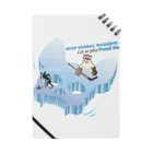 Hustle HockeyのPond Hockey Stop Global warming  Notebook