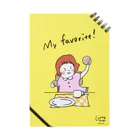 waytogodesignのmy favorite!-yellow- Notebook