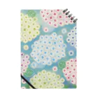 マーケットデザインワーク　ビイトの〈mignonシリーズ〉紫陽花のノート Notebook