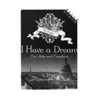 Mr.Rightの人気のモノトーンファッション 「I Have a Dream」 Notebook