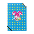 HSMT design@NO SK8iNGのHSMT design BUNNY BLUE DOT Notebook