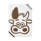 やまだ SIRCARS staff🐮🌱の三宿のテイクアウト店SIRCARSの公式キャラクターモービーグッズ Notebook