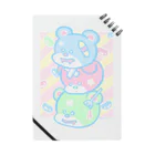 アジサイの織のSweet Bear Bear Bear Notebook