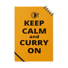 borderLinerのKEEP CALM AND CURRY ON ノート